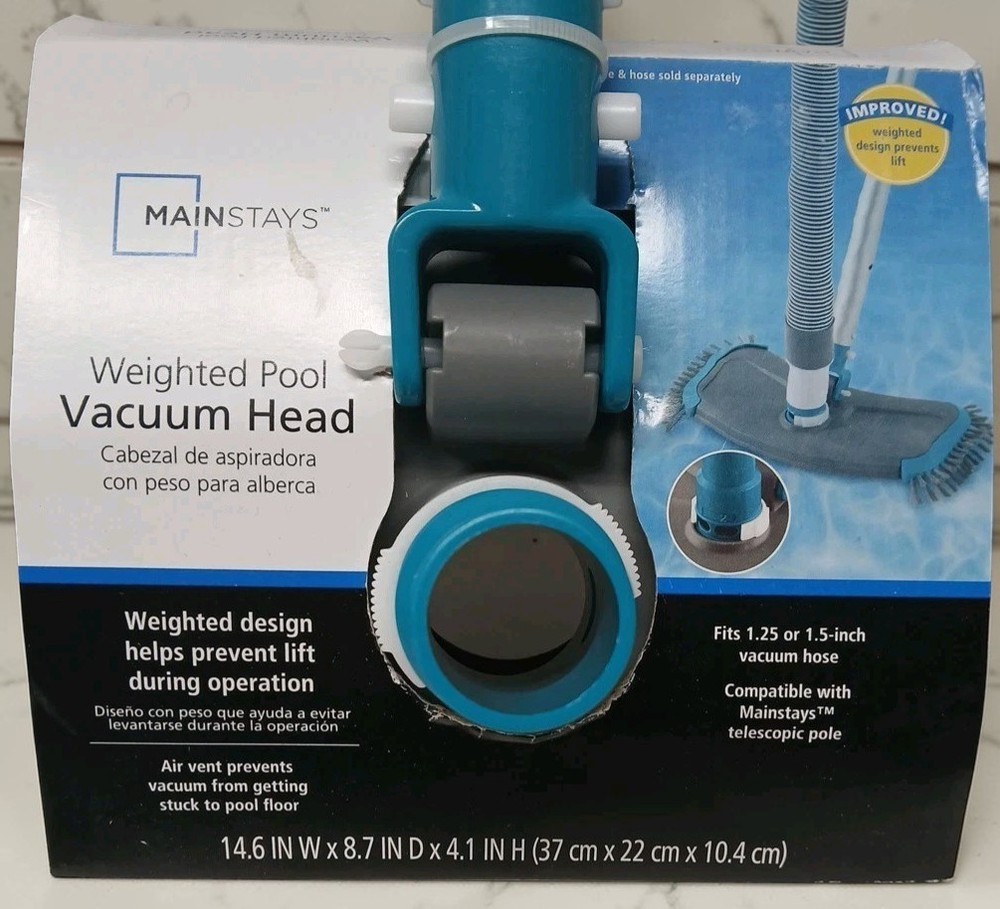 14&Prime; Weighted Pool Vacuum Head with Air Valve Fit 1 -1/4 & 1- 1/2&Prime;
