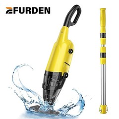 Handheld Pool Vacuum 60mins Running Time, Rechargeable Pool Cleaner with 6000mAH