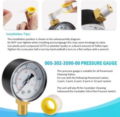 6-Port Module w/ Valve Shell Oring &Pressure Gauge for Paramount 004-302-4408-00