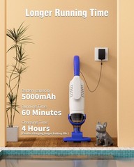 (2026 Upgrade) Little Shark Cordless Pool Vacuum, 60W Motor, 18 GPM Strong Sucti