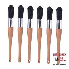 Parts Cleaning Brush Home and Auto Use Parts Cleaner Brush Solvent Black 6pcs