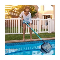 Stargoods Pool Skimmer Net, Heavy Duty Leaf Rake Cleaning Tool, Fine Mesh Net…