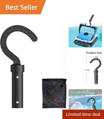 Adjustable Pool Pole Hook fits Above Ground and Underwater Cleaners