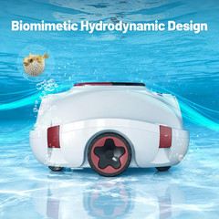 P10 Cordless Robotic Pool Cleaner, 100-Min Runtime, Pool Vacuum for above Ground