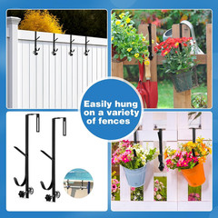 2 Pack Pool Fence Hooks Equipment Above Ground Swimming Accessories Adjustabl…