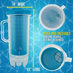 Pool Leaf Catcher – Heavy Duty Inline Pool Leaf Canister, Vacuum for Inground Cl