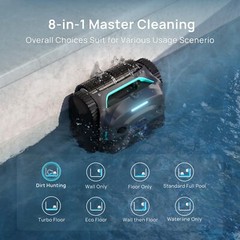 WYBOT C2 Vision Robotic Pool Vacuum Cleaner Cordless Pool Vacuum App Support