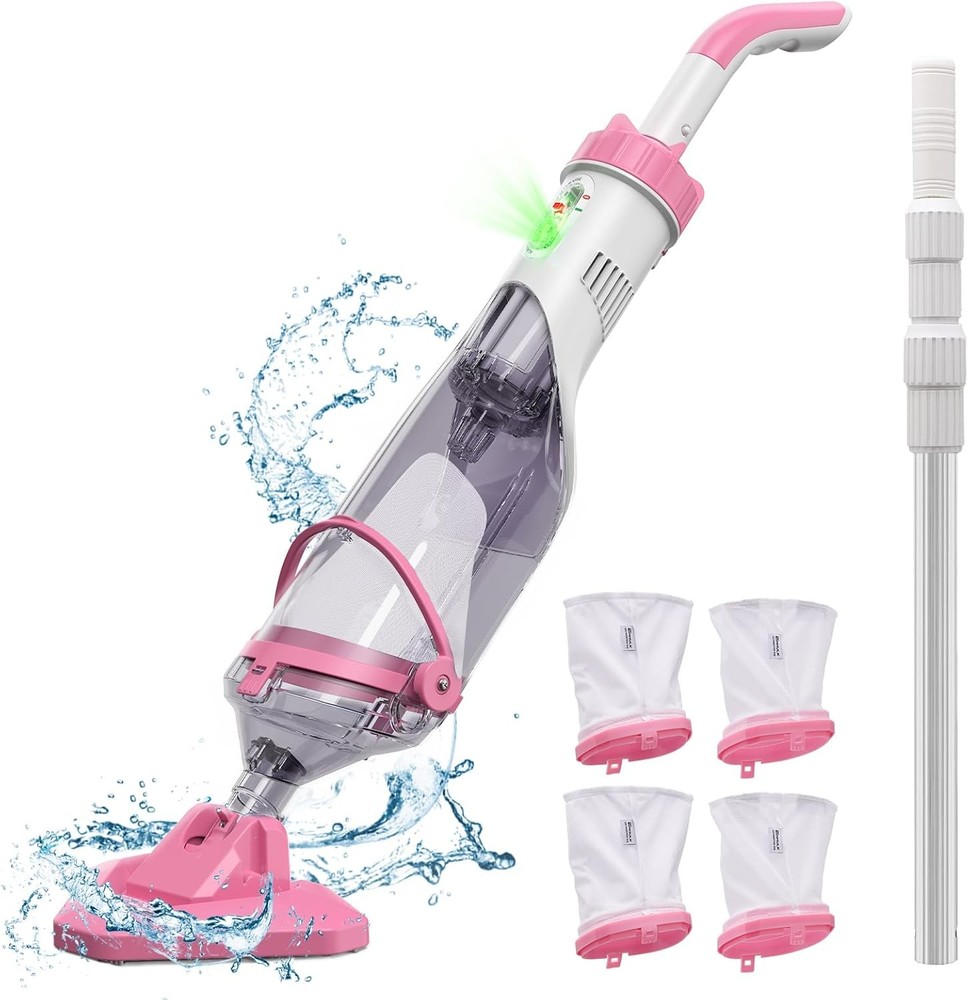 Rechargeable Swimming Pool Vacuum Enhulk With Pole 1 Hour