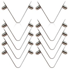 10 PCS Stainless Steel V-Clips Butterfly V Clip for Swimming Pool Spa Brush, …