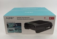 Solar Pool Skimmer with APP Support, 24/7 Cleaning, Dual Gray