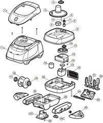 Pool Cleaner Pod Kit for Hayward Navigator & Arneson Pools