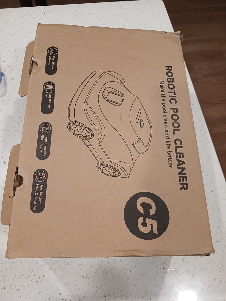 Zebary C5 cordless robotic pool cleaner,