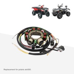 Motorcycle Engine Generator Magneto Stator Coil Replacement for Polaris ATV500