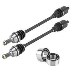 Front CV Axle & Wheel Bearing Kit for Polaris 2010-2017 2*Front Axles+bearings
