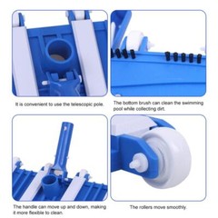 14&Prime; Cleaning accessories for In-ground Pool Flexible Swimming Pool Vacuum Head