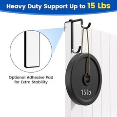 2pcs Double Pool Pole Hooks, Adjustable Thickened Panel Pool Fence Black