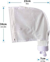 Nylon Mesh Pool Cleaner Bags, High Efficiency Zippered Design for Easy Cleaning