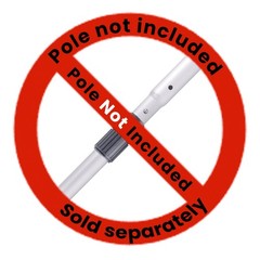 Upgrade Pool Vacuum Head with Wheels & Side Brushes, Universal Green