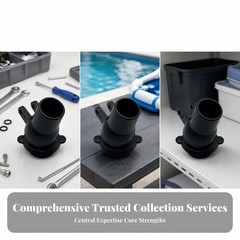 Pool Hose Swivel Flared Base Rotating Pool Cleaner Connector Mounting Tabs