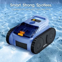 Seauto Cordless Robotic Pool Vacuum 3 Modes for Inground Pools Wall Climbing489.