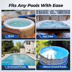 Lightweight Above Ground Pool Vacuum – 60 Min Runtime with Widened Nozzle Design