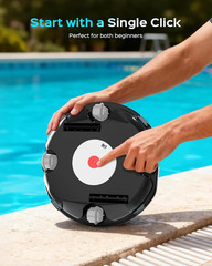 (2026 Upgrade) Cordless Pool Vacuum for above Ground Pool, Automatic Pool Cleane