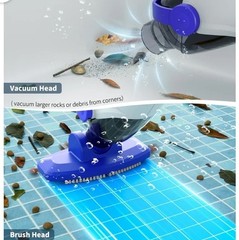 LITTLE SHARK Pool Vacuum For Above Ground Pool, Hot Tub Vacuum 60W Motor @G