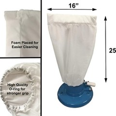 Pool Fine Mesh Leaf Vacuum Bag For Leaf Master Leaf Eater Leaf Catcher (1 Pack)