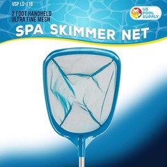 Lightweight Leaf Skimmer with Detachable Aluminum Pole for Easy Pool Maintenance
