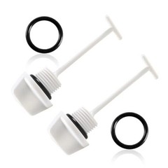 2Pcs White Drain Plug Fit for Kawasaki Ultra Super Sport XI 750 SS ST ZXi STX