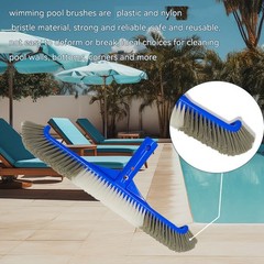 Pool Brush Head,Pool Brushes for Cleaning Pool Walls, Curved Ends5941