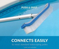 Premium Aluminium Swimming Pool Cleaning Brush Head Heavy Duty Wall Floor In USA