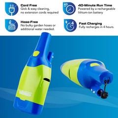Aqua Broom Turbo Spa Vacuum for Hot Tub Cordless Hoseless Rechargeable USB Ch…