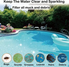 Pool Skimmer Socks Reusable 100 Pack for Above Ground Inground Pool Filter