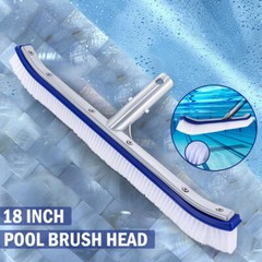 18&Prime; Swimming Pool Brush Cleaning Wall With Aluminum Back Easily Sweep Pool Algae