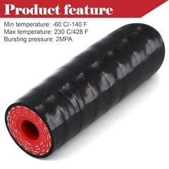 Silicone Coolant Cap Vacuum Hose Plug with Clamp,High Temperature 1/4&Prime;(6.5mm)