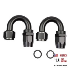 180 Degree Aluminum Swivel Hose End Fitting for Braided CPE Fuel 12AN 180Degree
