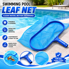 Heavy Duty Pool Leaf Skimmer Net 20&Prime; Deep Bag Fine Mesh Swimming Pool Cleaner