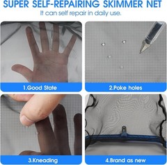 3-in-1 Pool Cleaning Kit with Brush, Vacuum, Net for Above Ground & In-ground…