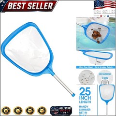12 » Ultra Fine Mesh Pool Skimmer Net with Aluminum Pole – Easy Debris Removal