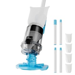 Cordless Pool Vacuum with Telescopic Pole 30 GPM Suction