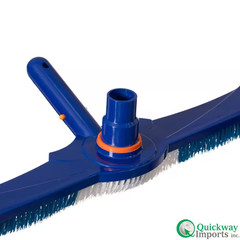20&Prime; Vacuum Head Swivel Hose Connection Durable Nylon Bristles Heavy-Duty Brush f