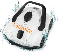 Cordless Robotic Pool Cleaner, Pool Vacuum for above Ground Pool up to 1076 Sq.F