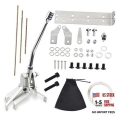 Transmission Shifter Set Turbo 350 Automatic Shifter Kit with 12&Prime; Stick, Fit