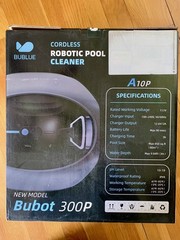 Bubot 300P Cordless Robotic Pool Cleaner, 1.5h Runtime, Auto-Park, 850 Sqft
