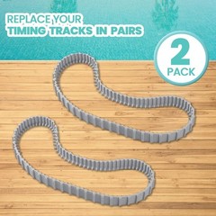 (2 Pack) Replacement Gray Tracks for Maytronics Dolphin Robotic Pool…