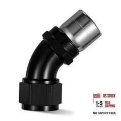 Crimp Swivel Hose End Fitting for CPE Braided Hose 12AN 45 Degree