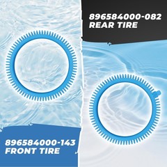 896584000-143 4Packs Replacement Tires with Super Hump Compatible with 2X 4X …