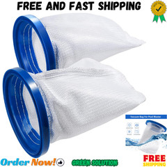 2-Pack Pool Vacuum Cleaner Reusable Filter Bag for Pool Blaster Water Tech Max &