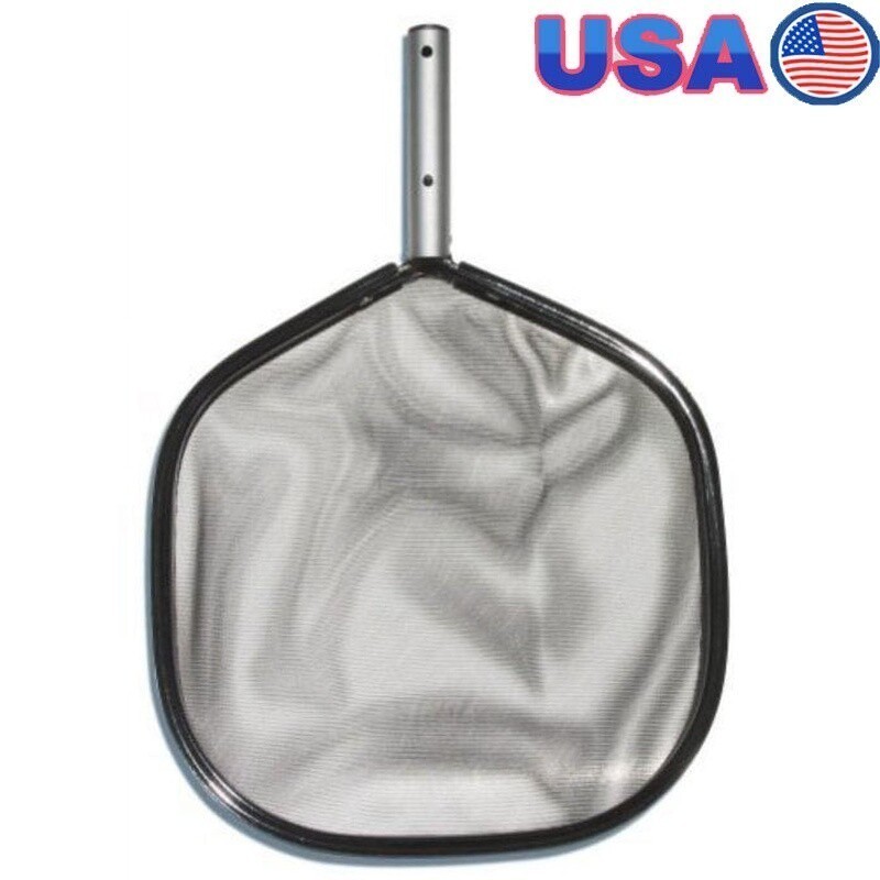 Heavy-Duty Aluminum Swimming Pool Leaf Skimmer Durable Cleaning Tool Pools New